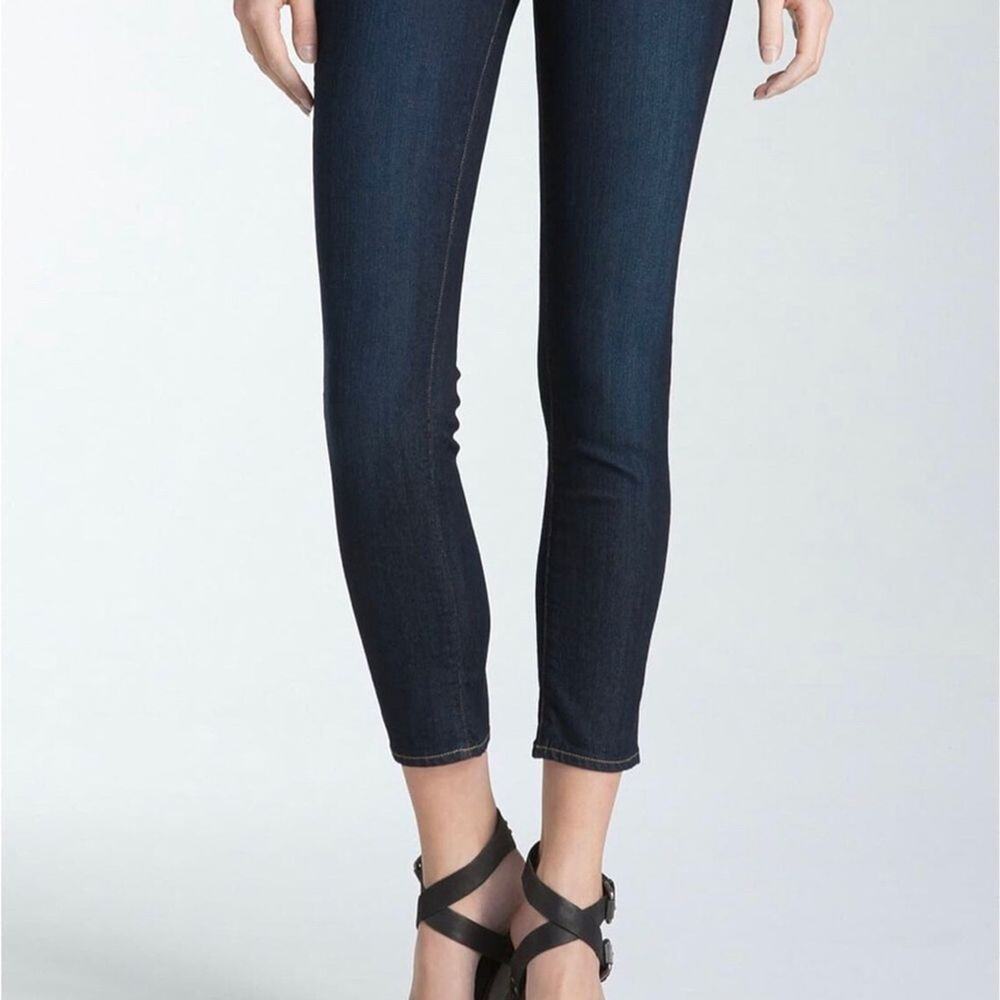 Paige Kylie Crop dark wash skinny cropped jeans 28
